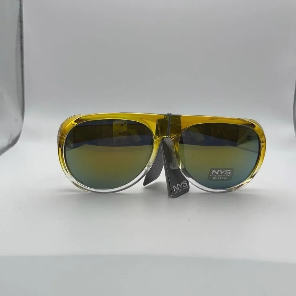 NYS Collection Womens Waverly Place Sunglasses Yellow NWT